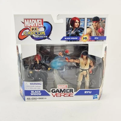 Marvel Vs Capcom Infinite Black Widow Vs Ryu GamerVerse 全新可动人偶 孩之宝 — 第 1/4 张图片