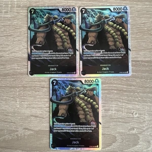 ONE PIECE TCG | 3x JACK OP08-084 SR | OP-08 Two Legends - Foto 1 di 2