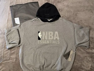 NEW Fear of God NBA Essentials Warm Heather Hoodie Size Medium 100% Authentic ✅ - Picture 1 of 10