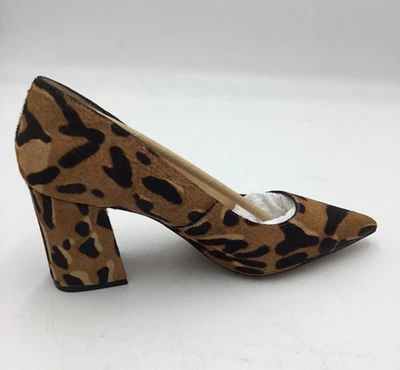 Vince Camuto Mujer Punta Punta Tacón Bloque Frittam, Leopardo Natural, 7M Foto 1 de 4