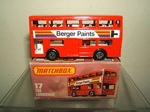 MATCHBOX SUPERFAST Nº17F DAIMLER LONDON BUS. PINTURAS BERGER. Sin usar, en caja - Imagen 1 de 2