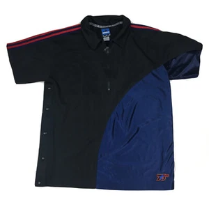 Vintage Y2K Adidas Philadelphia 76ers Tear Away Warm Up Shirt Schwarz/Blau (XL) - Bild 1 von 8