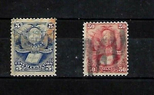 Bolivia: 1878; Scott 20 and 23; used, F-VF, good condition, cat +70$. EBBO-05 - Picture 1 of 2