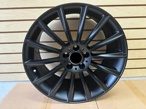 4pc New 19" Black Multispoke AMG Style Rims Wheels Fits Mercedes Benz C300 C63 - Picture 1 of 4