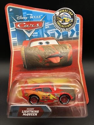 Disney Pixar Cars Muddy Lightning McQueen Final Lap 1:55 Target Exclusive Rare - Image 1 of 4