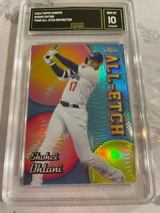 SHOHEI OHTANI DODGERS 2024 TOPPS ALL-ETCH REFRACTOR # CAE1 GRADED 10 L@@K - Bild 1 von 2