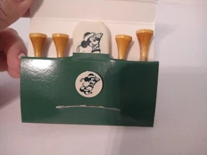 Vintage Walt Disney World “99 Holes Of Golf” Mickey Tee Divot Marker 6 Pc Set - Picture 1 of 3