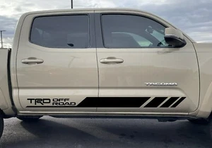 Tacoma Side Door Vinyl Graphics TRD OFF ROAD Side Stripes - Picture 1 of 2