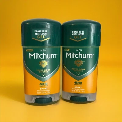 2x Mitchum Antitranspirante y Desodorante Gel Transparente Deportivo 48 HR 2.25 Fl. Oz Foto 1 de 3