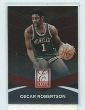 OSCAR ROBERTSON 2014-15 PANINI ELITE BASE CARD #87 MILWAUKEE BUCKS 