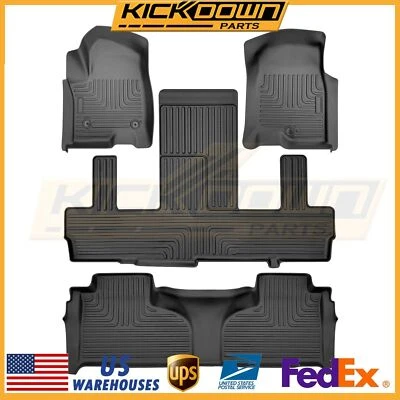 All-Weather Floor Mats For 2021-2024 Chevrolet Suburban 2021-2024 GMC Yukon XL - Изображение 1 из 4