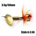 1Pc Hot Durable Sequins Treble Hook Fishing Lure Spoon Spinner Crank Bait