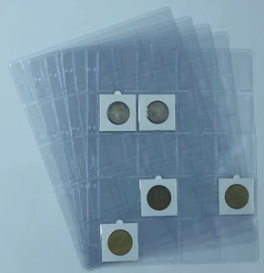 LOT 10 FEUILLES A4 20 CASES + 200 ETUIS A AGRAFER HARTBERGER HB RANGEMENT ! - Afbeelding 1 van 1