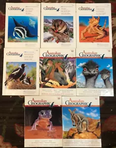Australian Geographic Magazine Lot of 8 from 2000-2002 - Foto 1 di 1