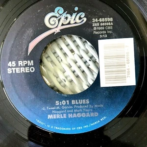Merle Haggard 5:01 Blues / Man From Another Time 45 VG+ - Picture 1 of 1