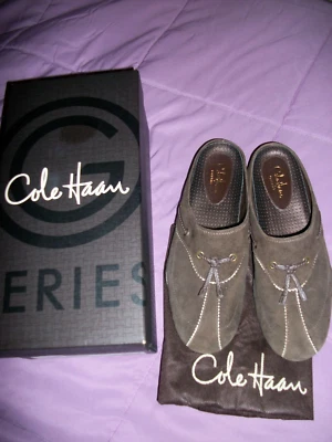 NIB Cole Haan~~Brown Air Bria Mule Shoes~~ Kitten Heel  Size 7.5 - Image 1 of 4