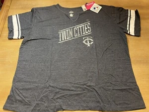 NEW NWT - Minnesota Twins MLB Majestic Women's Plus-Size 3X T-shirt - Picture 1 of 5