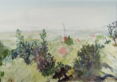 Original Watercolour on Paper, 'Tower in the Forest', Leslie Duxbury 1921-2001), - image 1 of 4