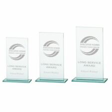 Personalised Engraved Warrior Glass Award Corporate Trophy - Add a Logo