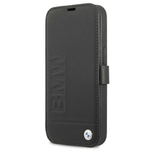 Téléphone BMW IPHONE 13 Pro Max Coque Type Portefeuille Cuir Véritable Noir - Photo 1 sur 7