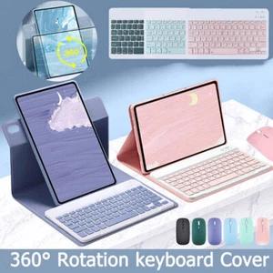 For iPad 7/8/9/10th Gen Air 4 5th Pro 11" 360 Rotating Case With Keyboard Mouse - Photo 1/49