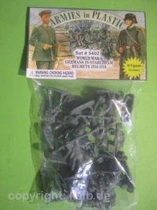 1/32 Armies in Plastic 5402 WKI Deutschland Infanterie Stahlhelm Soldaten Armee - Picture 1 of 4