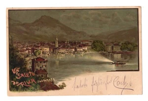 C003329 UN SALUTO DA RIVA SUL GARDA VG 1906 - Picture 1 of 2