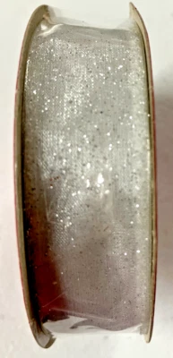 1 INCH SHEER GLITTER RIBBON - Image 1 of 2