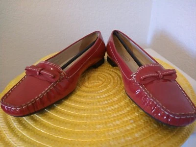 Talbots, Brazilian Made Carnelian Red, Patten Leather Loafers, Shoes, Size 8B - Image 1 of 4