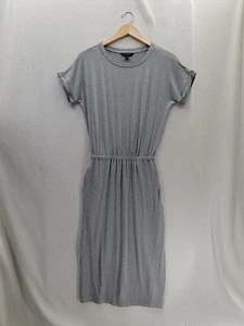 Neu mit Etikett Banana Republic grau Maxi Seitenschlitz, Kurzarm Taschen $ 69 Kleid Größe XS - Bild 1 von 10