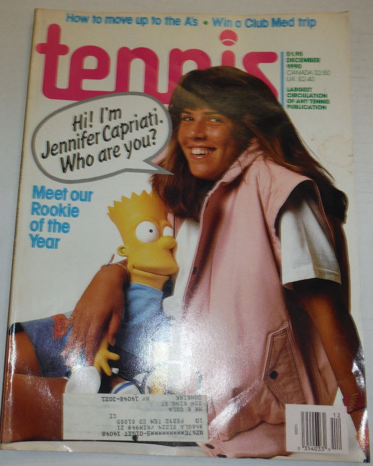 Tennis Magazine Jennifer Capriati & Rookie Of The Year December 1990 122014R2 Foto 1 de 1