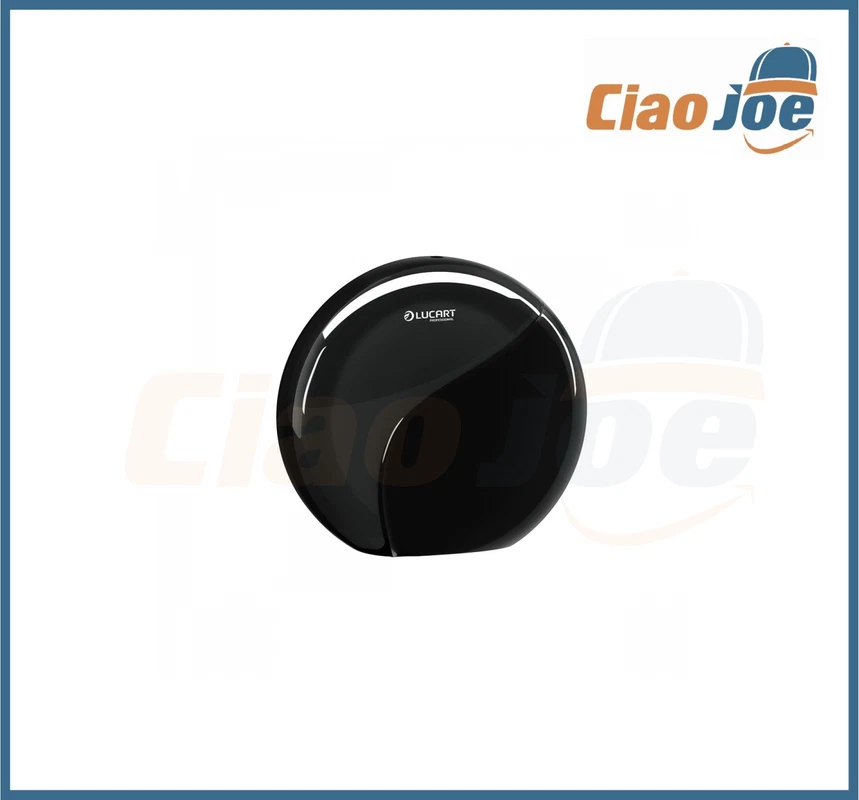 dispenser carta igienica mini jumbo lucart nero identity per rotoli professional - Immagine 1 di 1