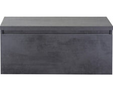 Waschbeckenunterschrank Sanox Frozen 43,6x100,2x45 cm mit Waschtischplatte tabac