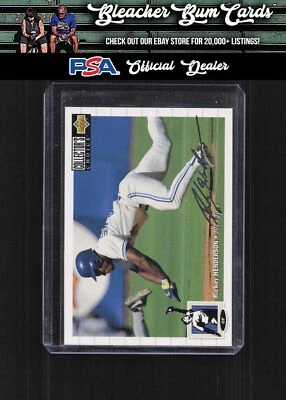 1994 Collector's Choice 131 Rickey Henderson Silver Signature - Image 1 of 2