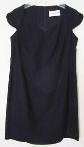 Deborah Johnson New York Bespoke Black Silk-Lined Wool Dress Women's 6/8
