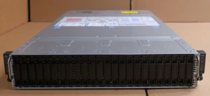 Disque dur Dell PowerEdge C6400 24x 2,5 pouces SAS/SATA baie 2U 4 nœuds châssis serveur + 2 x bloc d'alimentation - Photo 1/4