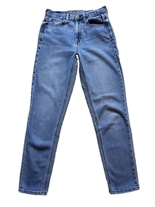 American Eagle High Rise Waist 90s Straight Leg Relaxed Ankle Denim MOM Jeans 2 - Picture 1 of 5