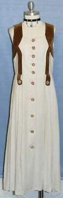 VESTIDO LARGO S 8 LINO Alemán Mujer Dirndl Oktoberfest Trachten Verano Foto 1 de 3