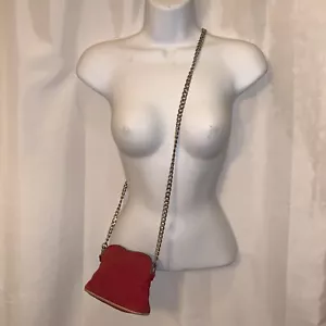 pre-loved authentic HERMES Bolide red cotton Mini Pouch Multicase CROSSBODY BAG - Picture 1 of 11