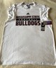 Adidas Aeroknit ClimaCool Mississippi State Football Bulldogs Mens T-Shirt Size 