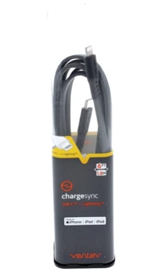 Ventev USB-C to 8 Pin Connector Cable 5.9 ft Gray NEW - Image 1 of 2