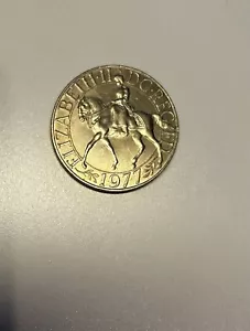 1977 Queen Elizabeth II Silbermünze Jubiläum 25 neue Pence - Bild 1 von 2