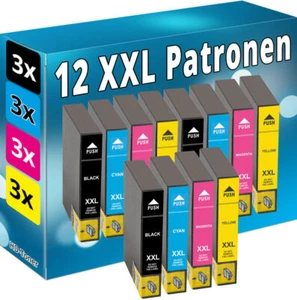 12x TINTE PATRONEN für Epson XP245 XP342 XP442 XP235 XP332 XP335 XP432 XP435 Set - Afbeelding 1 van 5