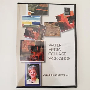 Watermedia Collage Workshop Water Media With Carrie Burns Brown DVD 2005 - Picture 1 of 2