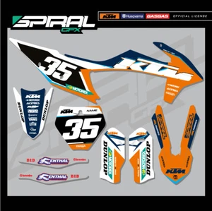 Custom MX Graphics Kit KTM SX SXF 125 250 350 450 OEM 2019 - Picture 1 of 5