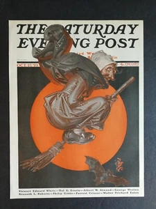 De colección Saturday Evening Post 27 de octubre de 1923 Witches Night Out J.C. Leyendecker - Imagen 1 de 1