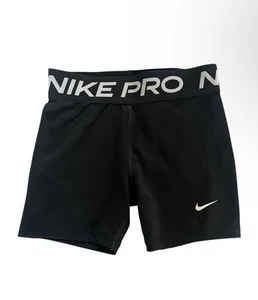 NWOT!! Nike Pro Black Compression Shorts Size Girls Large 4” Inseam - Picture 1 of 5