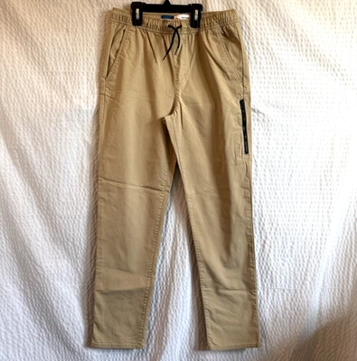 Old Navy Boys Tech Taper Built in Flex Pants Color Tan Size XL 14-16. Adjustable - Image 1 of 4