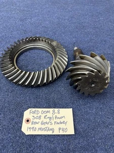 87-93 Ford Mustang 8.8 Axle 3.08 Factory Rear Axle Pinion & Ring Gear OEM 5.0 - Picture 1 of 14