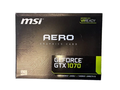Scheda grafica MSI GeForce GTX 1070 AERO 8G OC - 8 GB GDDR5, HDMI/DP, VR-Ready, PCIe - Immagine 1 di 4